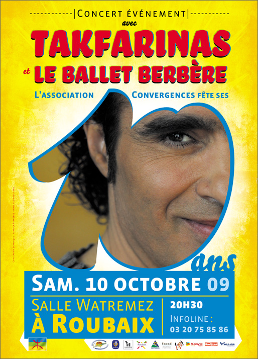 graphiste affiche flyer concert takfarinas