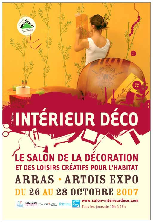 creation affiche salon dcoration et habitat