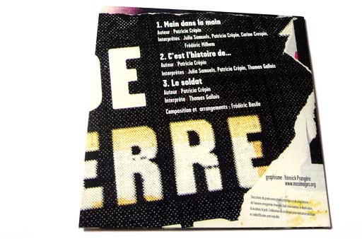 creation graphique pochette cd pour un spectacle musical