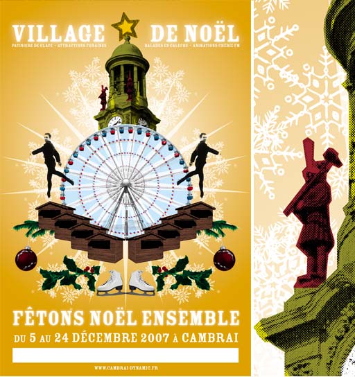 affiche village de noel  Cambrai