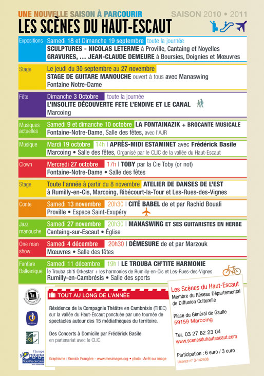 programme culturel nord