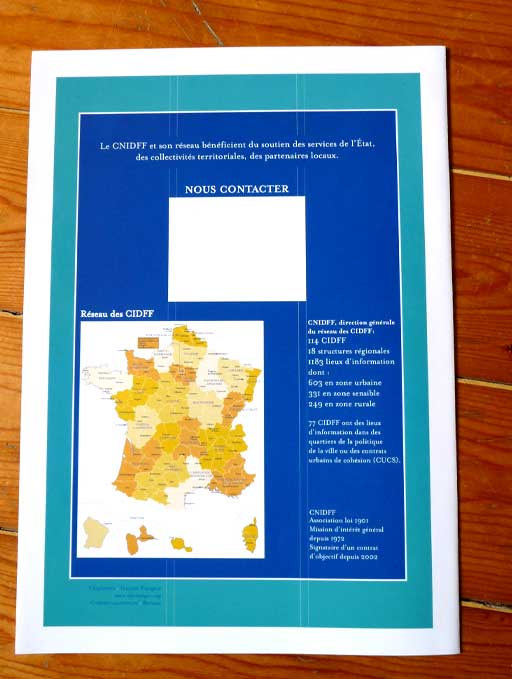 conception graphique des brochures du CNIDFF