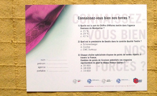 Graphiste carton d'invitation geodis