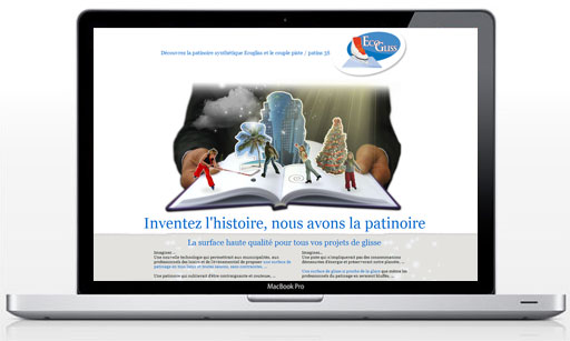 graphisme site web patinoire