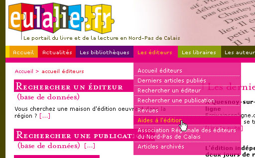 communication web eulalie.fr