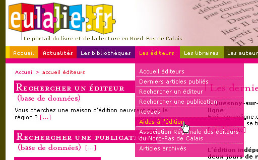 creation internet site livre et lecture