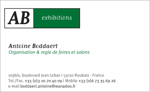 Logo organisateur et rgie de salons AB Exhibitions